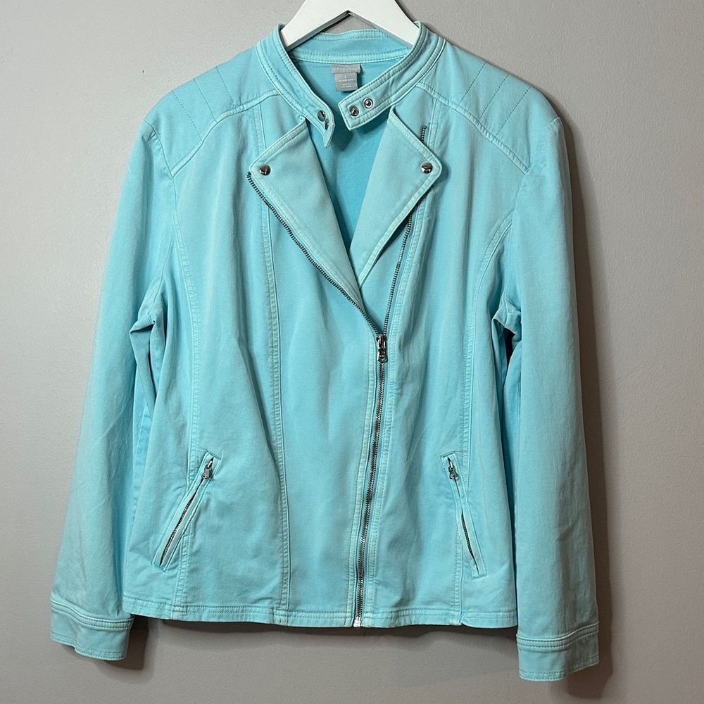 Chico's Acqua Moto Jacket size 3 (XL)
